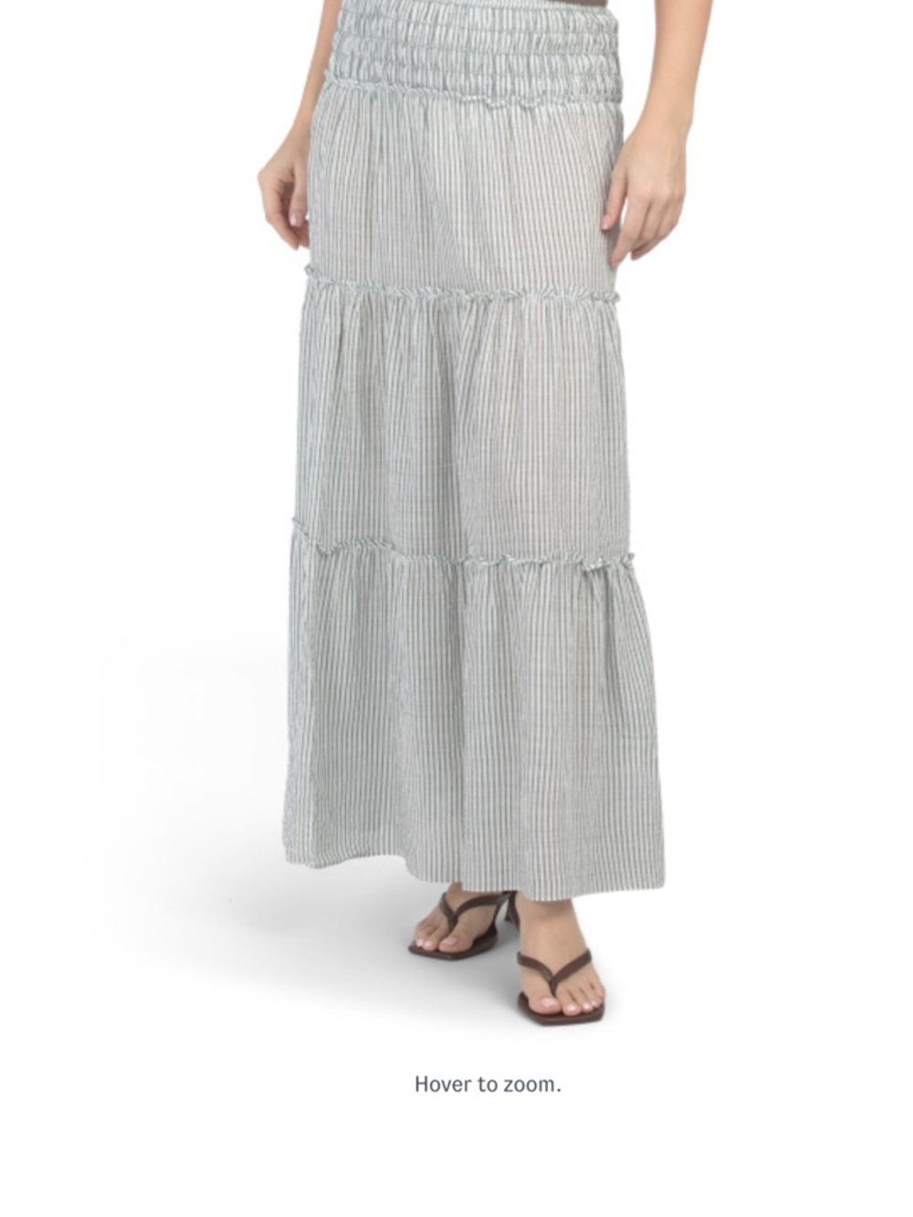 NWT MAX STUDIO LONDON Tiered Maxi Skirt S